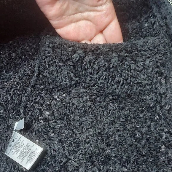 Women's Calvin Klein Black Fleece Zip Up Light Weight Jacket Size 1X - Picture 6 of 6